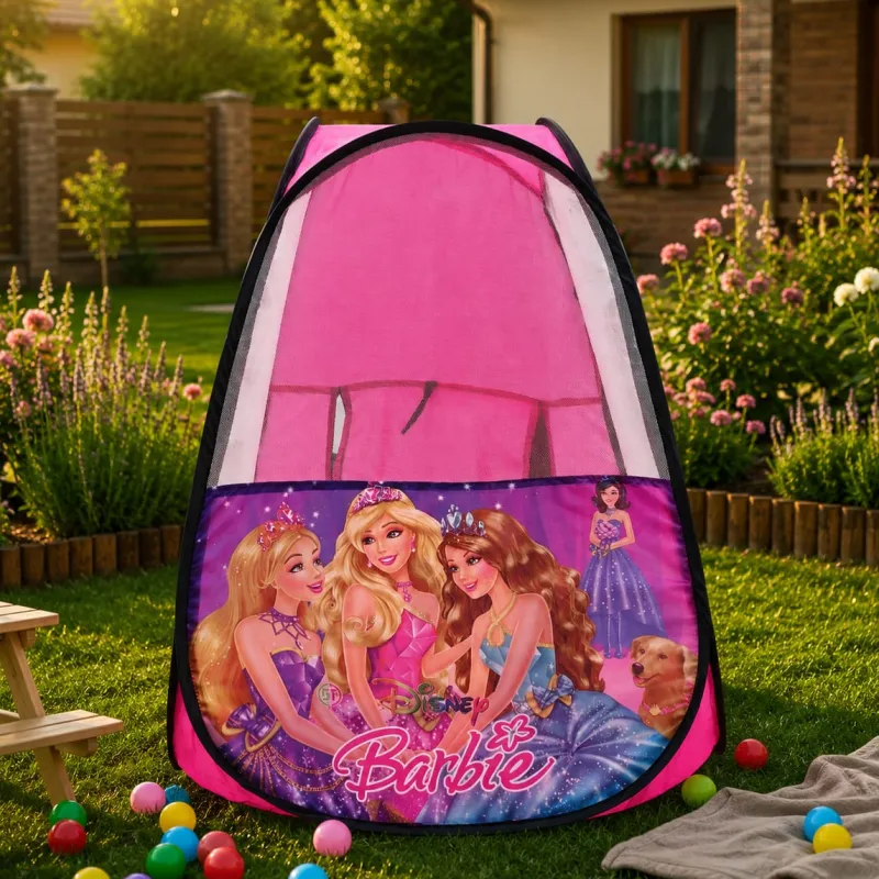 Barbie টেন্ট হাউস মিডিয়াম সাইজ ( ১০০ বল সহ)  